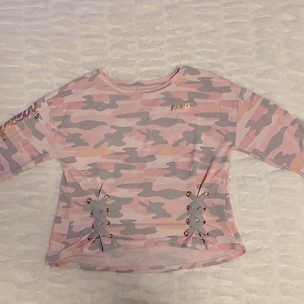 Justice Crop Top Sweatshirt